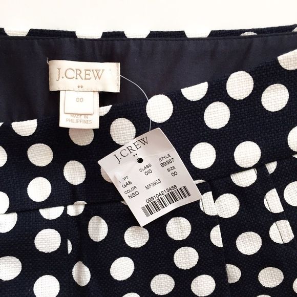 J. Crew Factory Polka Dot Short NEW - Picture 3 of 4